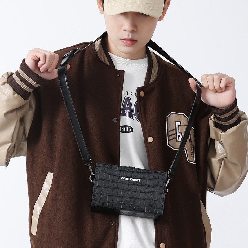 Túi Đeo JASMIN NOIR Chéo Vai Họa Tiết Da Cá Sấu Thời Trang Sành Điệu Cho Nữ