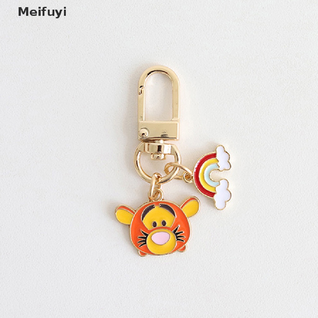 DISNEY Móc Chìa Khóa Hình Gấu Pooh Dễ Thương Chống Thất Lạc