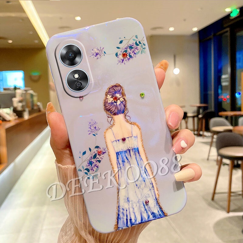 Ốp Điện Thoại Hình Hoa Đính Đá Lấp Lánh Cho OPPO Reno8 T A78 5G 4G Reno 8 8T Reno8T OPPOA78