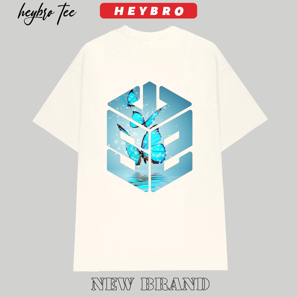 Áo thun unisex nam nữ tay lỡ form rộng Local Brand HEYBRO / AT45