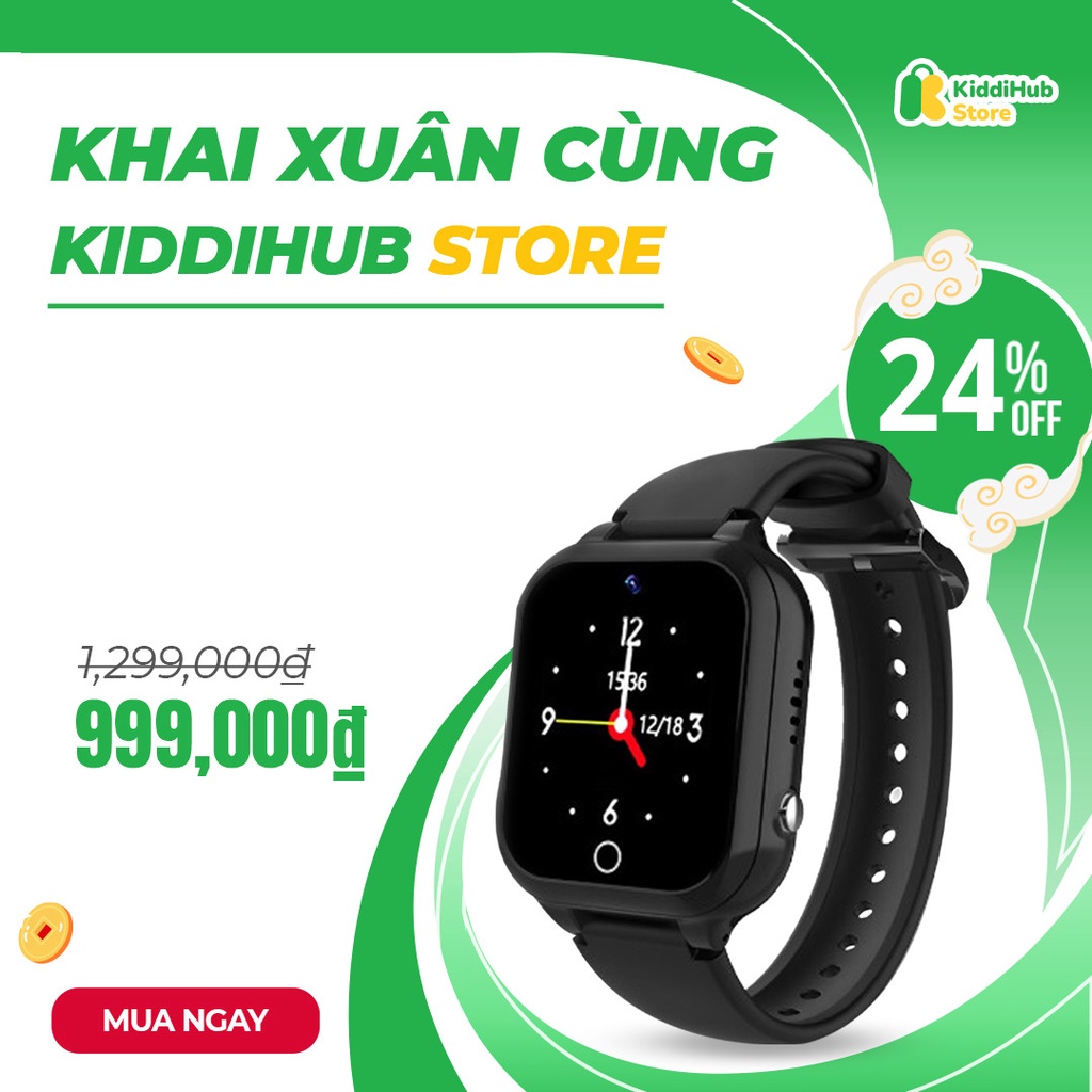 Đồng hồ định vị thông minh trẻ em ANNCOE AC4G Gọi Video Call - Định Vị LBS+Wifi cho bé từ 6-12 tuổi