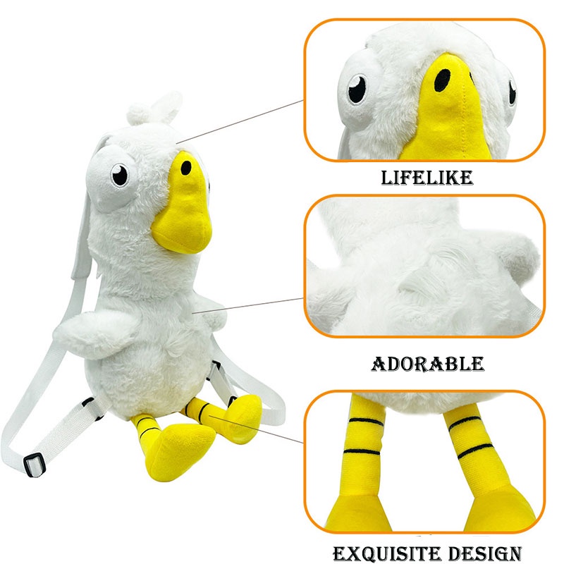 2023 Goose Goose Duck Backpacks Plush Toys Shoulder Bags Stuffed Dolls kid Birthday Gifts