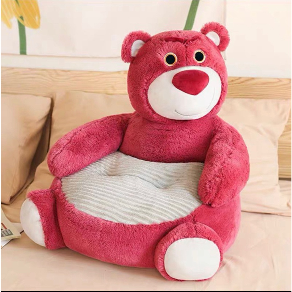 Ghế bông bệt tựa lưng hình thú ngồi êm, ghế lười decor phòng siêu xinh ngộ nghĩnh Rơm Store