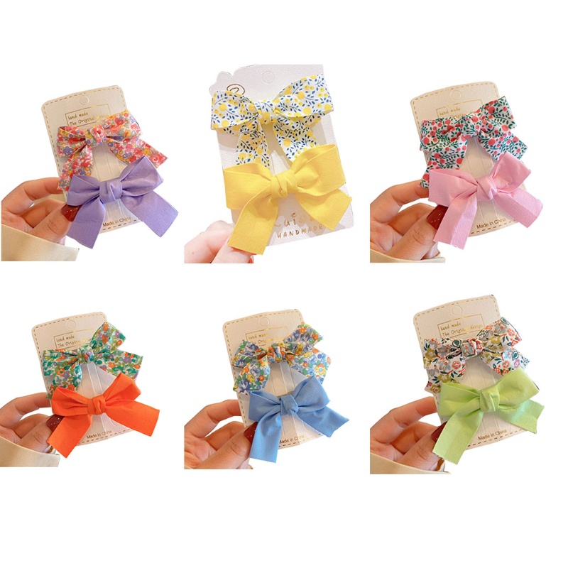 Set 2 Kẹp Tóc Hình Hoa Phong Cách Retro Cho Bé Gái