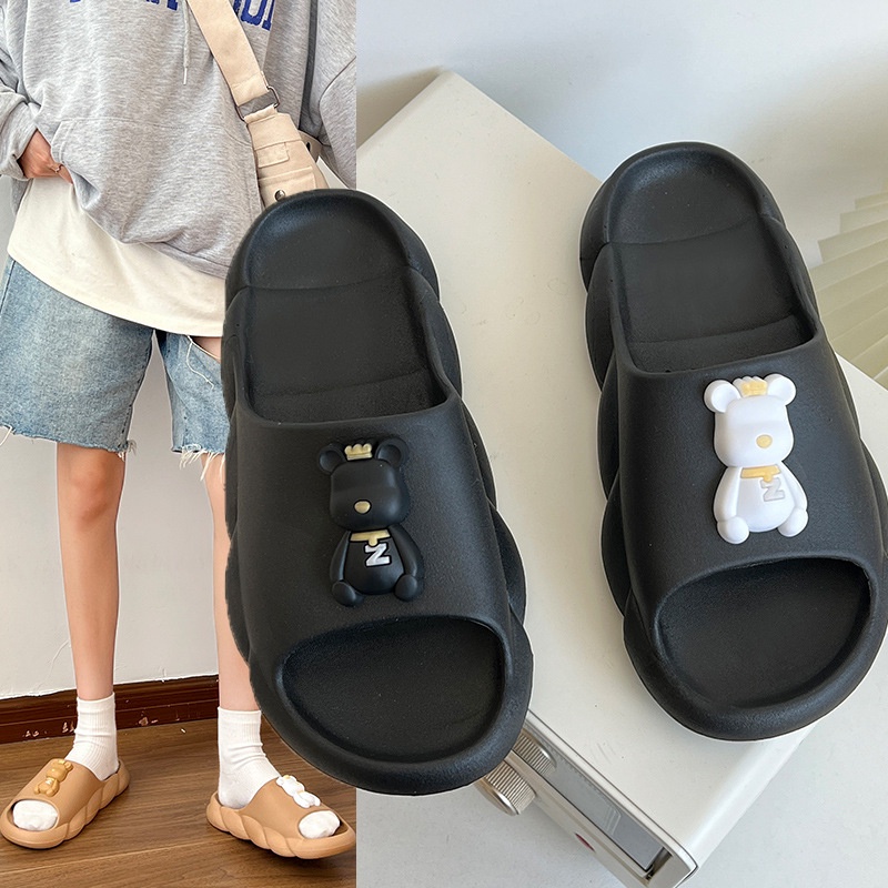 Dép Sandal Đế Mềm Chống Trượt Hình Gấu Thời Trang Mùa Hè Cho Nữ Mã 41