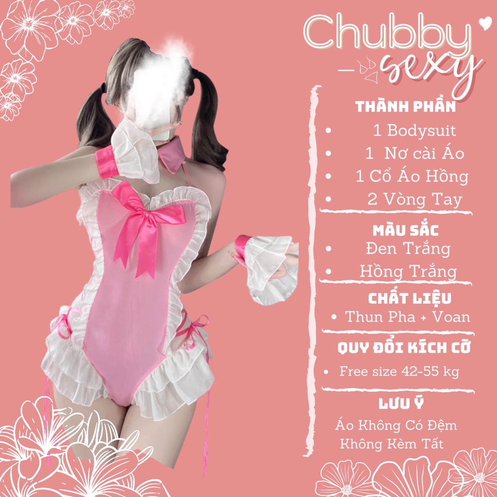 Cosplay Nữ Thần Tình Yêu Venus Bodysuit 5 Chi Tiết Hồng Kèm Tất Quyến Rũ Gợi Cảm Maid Cosplay Outfit - CPL49-Chubby.Sexy | BigBuy360 - bigbuy360.vn