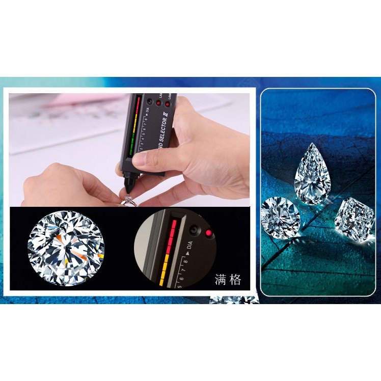 Bộ đồ trang sức S925 Nhẫn bạc, bông tai, vòng cổ, bộ cỏ bốn lá màu xanh nhạt moissanite