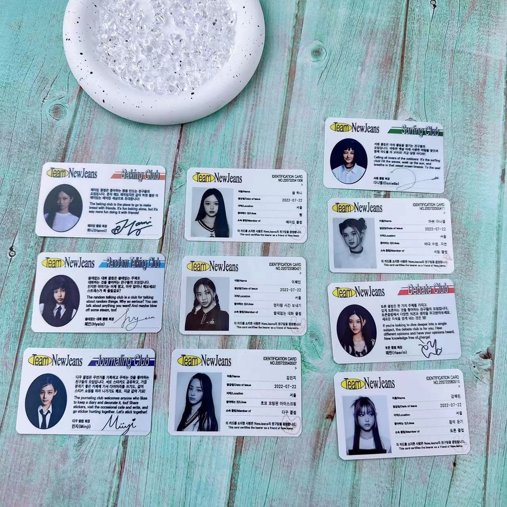 Kpop 1st EP Bluebook Ver. Thẻ ID / Danh Thiếp