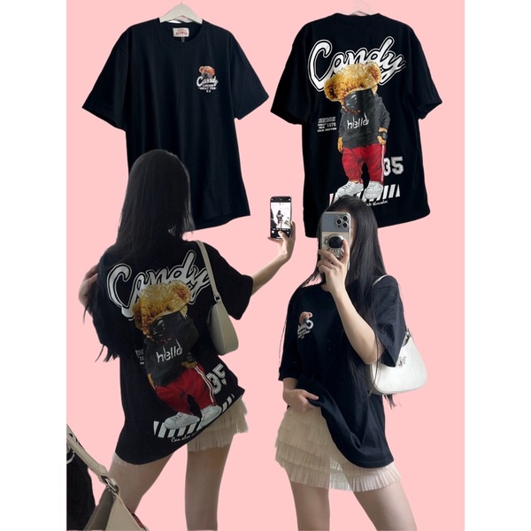 Áo thun gấu form unisex