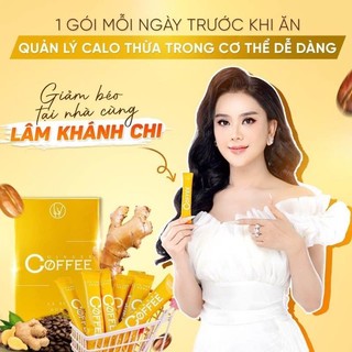 Cà Phê Gừng Giảm Cân Ginger Coffee LHV (Hộp 20 gói - Mẫu mới nhất)