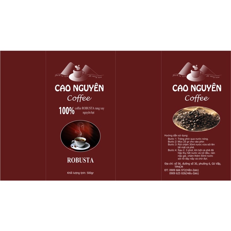 cà phê Robusta nhà trồng