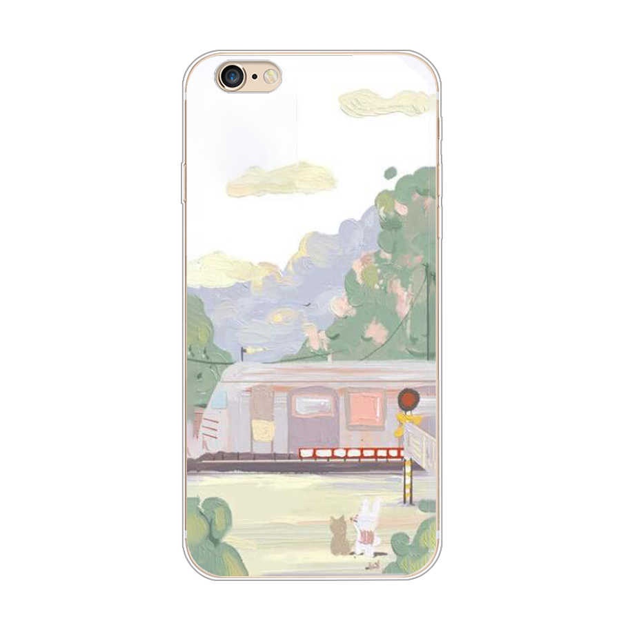 Ốp Lưng Silicone TPU Mềm Cho iPhone 4 4s 5 5S se 6 6s Plus