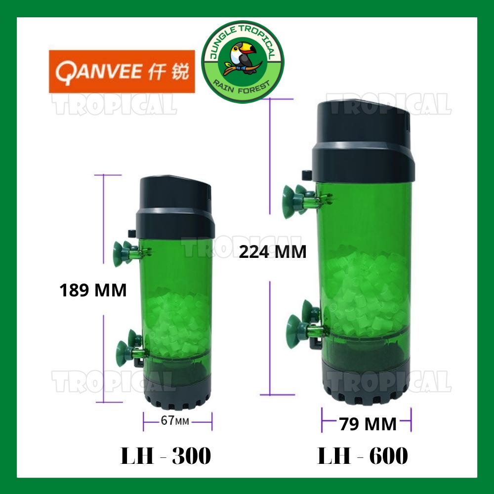 Lò đảo Kaldnes tạo vi sinh QANVEE LH-300 - LH-600 Lọc nước bể cá thủy sinh