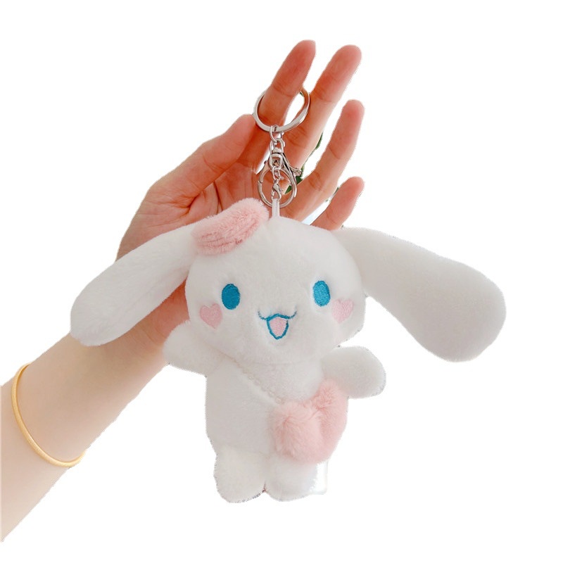 SANRIO Móc Khóa Hình Cinnamoroll Nhồi Bông Mềm Mại Đáng Yêu