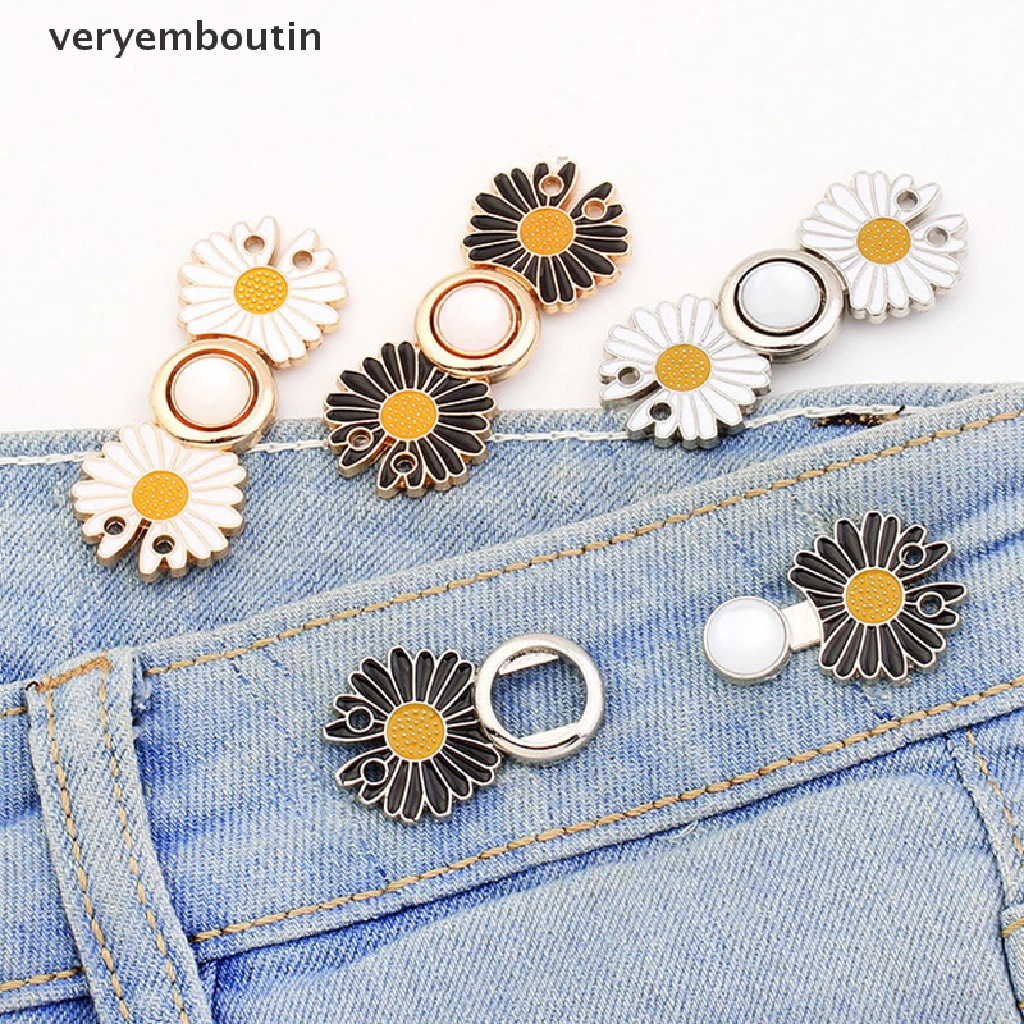 1 Khóa Kẹp Thắt Lưng Quần Jean Bằng Kim Loại Có Thể Điều Chỉnh Cho Nữ