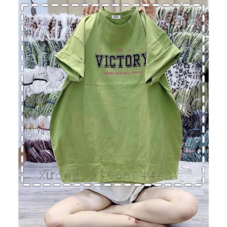 [ Rẻ Vô Địch ] Áo Thun Tay Lỡ 3158 Cotton Khô Form Rộng Nam Nữ Unisex VICTORY