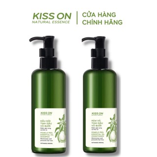 Bộ đôi dầu gội và kem xả chiết xuất từ tinh dầu vỏ bưởi KISS ON 300ml cung cấp dưỡng chất nuôi chân tóc