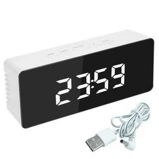 Đồng hồ kỹ thuật số để bàn đa năng, đồng hồ điện tử led, đồng hồ gương để bàn
