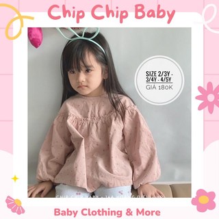 Áo sơmi hoa nhí dáng babydoll ZARA xuất xịn
