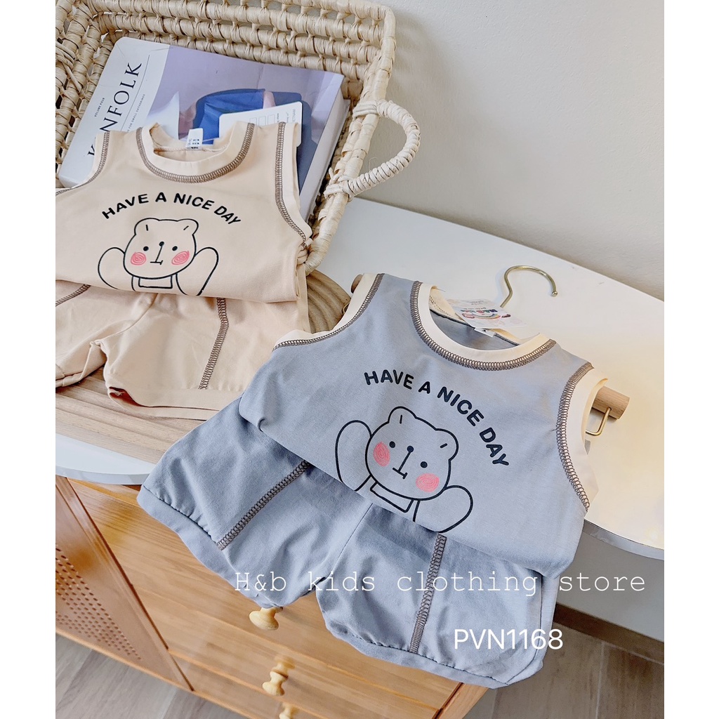 Bộ gấu HAVE A NICE DAY bé trai