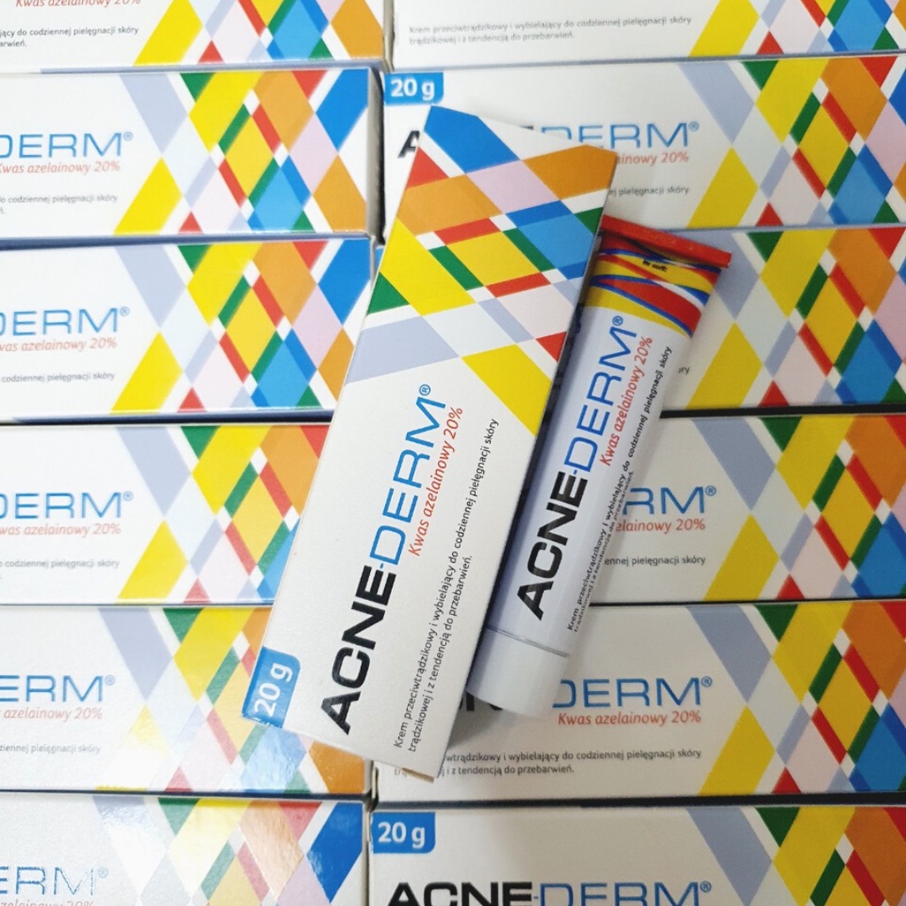 Kem ACNEDERM Giảm Mụn, Mờ Thâm, Làm Trắng Da  Acne-Derm Kwas Azelainowy 20% [20g]