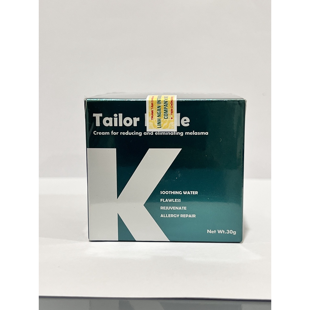 Kem sạch nám Tailor Made K 35gr xanh lá mẫu mới 2023