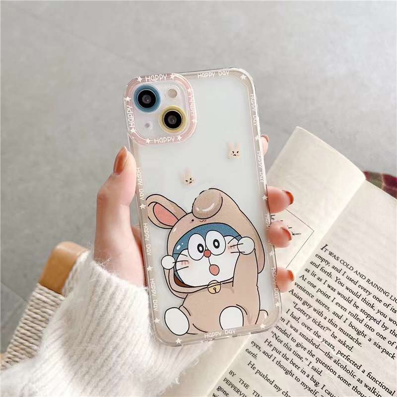 Ốp Điện Thoại TPU Dẻo Trong Suốt Họa Tiết Chú Mèo Dễ Thương Cho Iphone 14 12 13 11 Pro Max Phone Casing 6S 7 8 Plus X XS XR