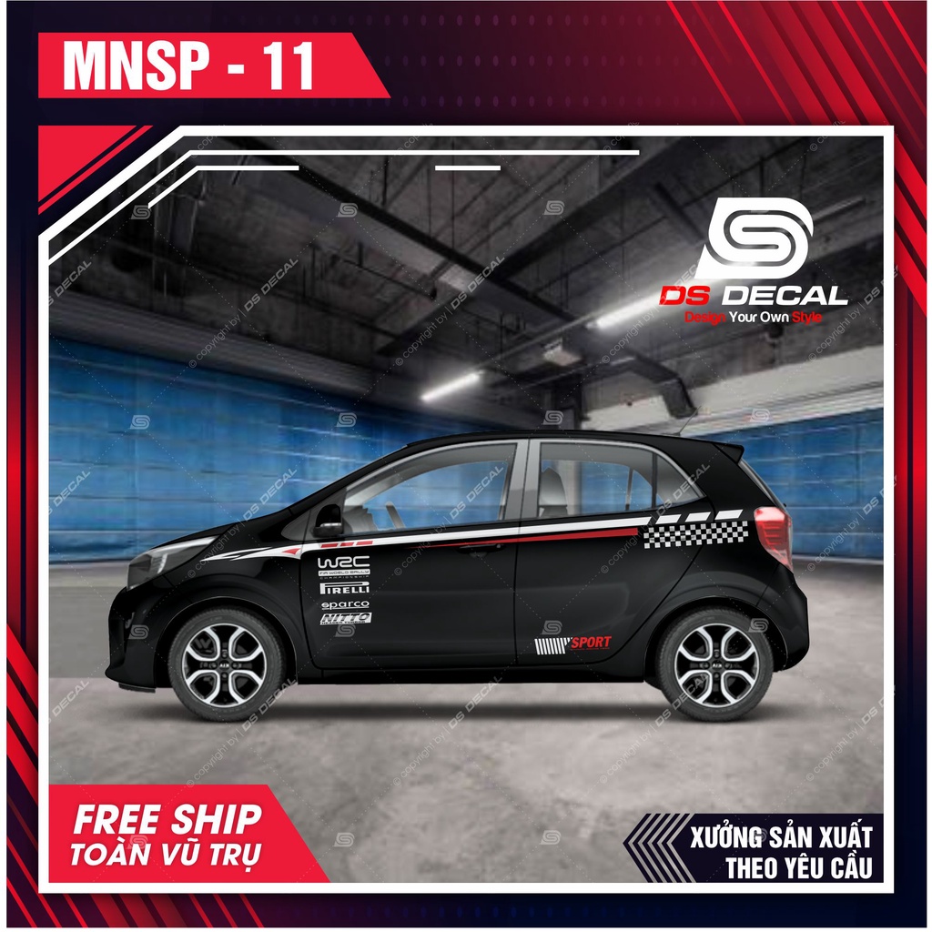 Tem dán xe ô tô Kia Morning - 11 - decal dán xe ô tô - DS Decal