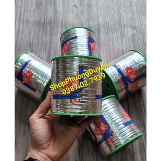 Kẽm dẹp cuộn lớn 0.5kg(màu bạc) l Dùng gói hoa