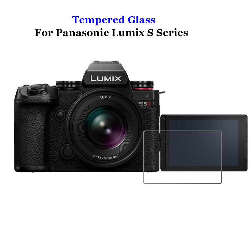 Kính Cường Lực 9H 2.5D Chống Nổ Cho Panasonic Lumix S5 Mark II IIX DC-S5GK-K S1 S1R S1H