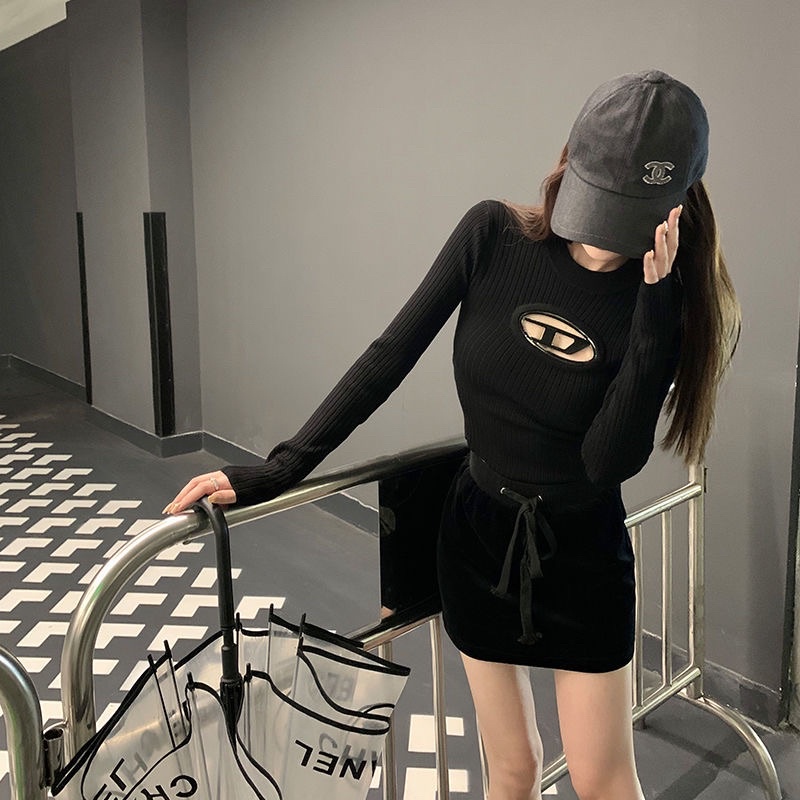 Áo Thun Gân Len Tăm Logo Diesel Đang Hot