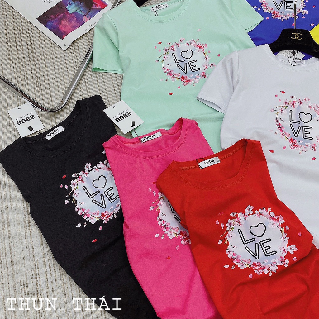 Áo thun nữ thun thái chữ form ôm