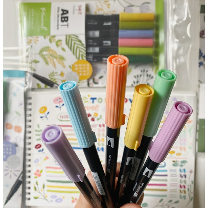 Set bút viết Calligraphy Tombow Dual Brush Bảng màu đa dạng dễ dùng Art Therapy