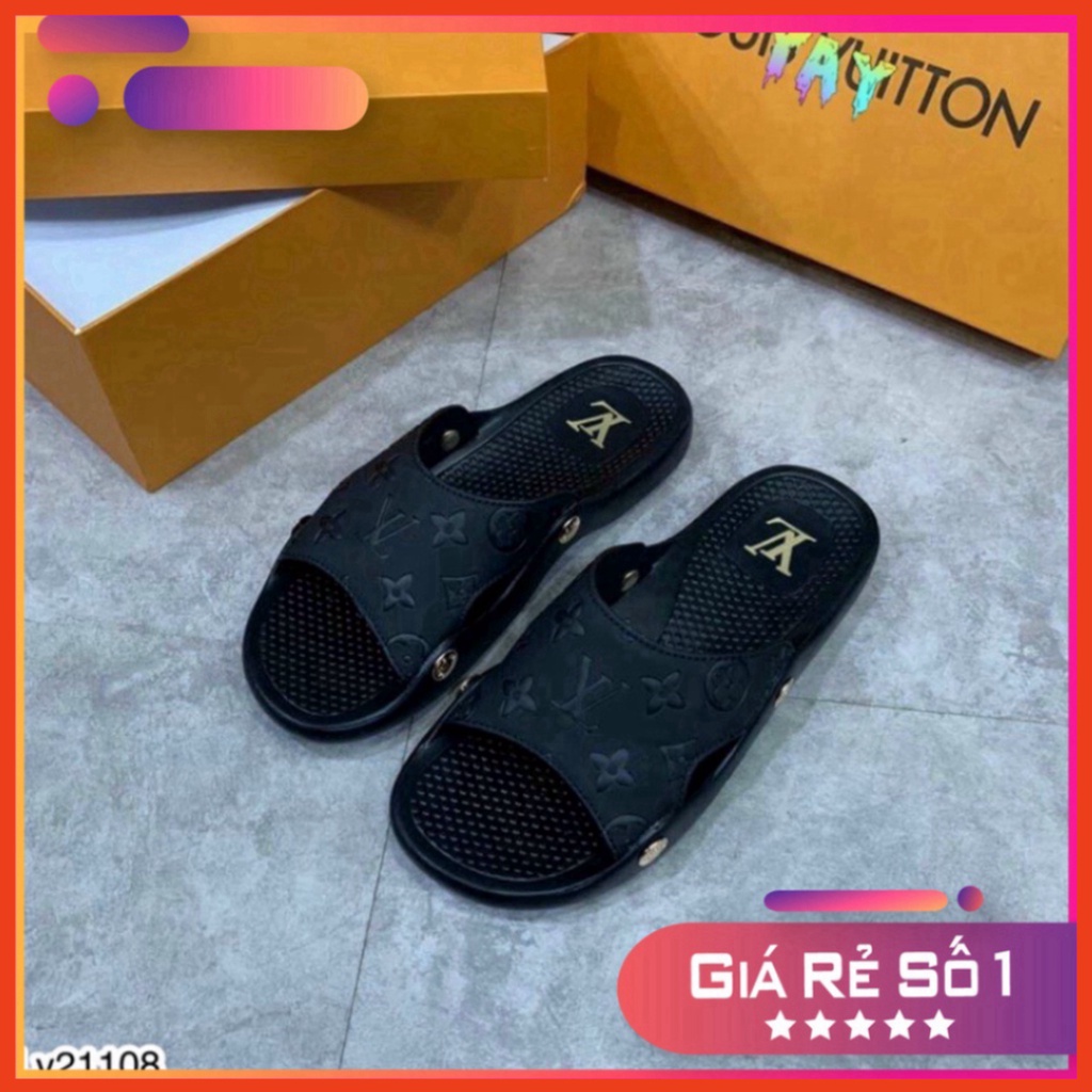 Dép LV quai ngang sục cao cấp - Dép Lê LV Cao Cấp Rẻ Nhất Shopeee Xmenshop Xmenshop3