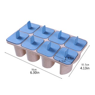 Khuôn Làm Kem 8 Ngăn Bằng Silicon