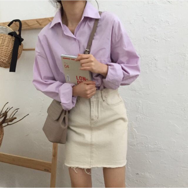 [ORDER] ÁO SƠ MI ULZZANG DÁNG RỘNG FREESIZE
