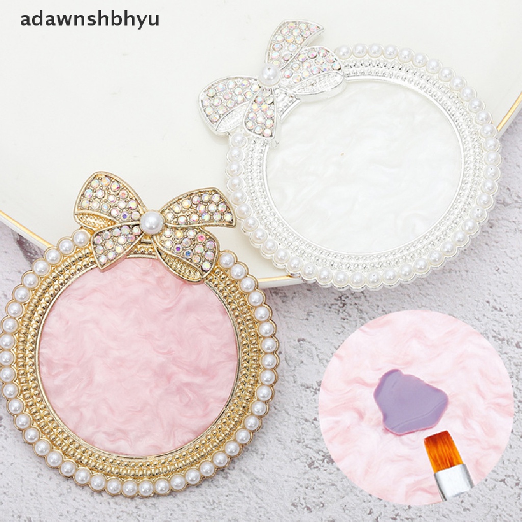 Khay Trưng Bày Móng Tay Giả Bằng Nhựa Resin Hình Nơ Đính Ngọc Trai