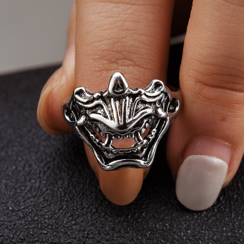 Nhẫn Hở Hình Bộ Xương Thiết Kế Sáng Tạo Cho Nam