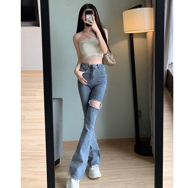 Quần Jean Dáng Ôm Phong Cách Thời Trang Hàn Quốc