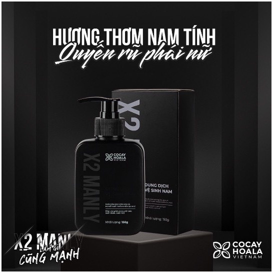 Dung Dịch Vệ Sinh Nam X2 Manly - Làm sạch tức thì Lưu hương 24h dung tích 150g-MKPMC