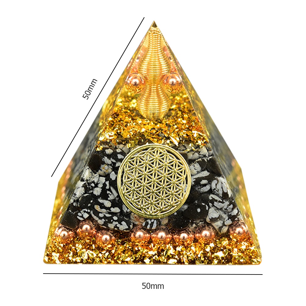 Kim Tự Tháp Orgonite Resin Epoxy Resin Năng Lượng Chữa Bệnh Trang Trí