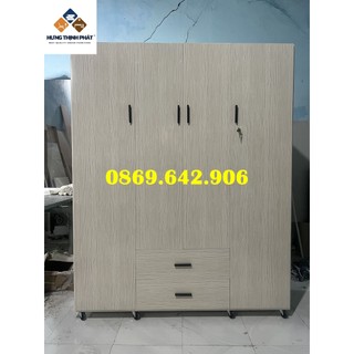 Tủ quần áo nhựa đài loan 4 cánh cao cấp HCM