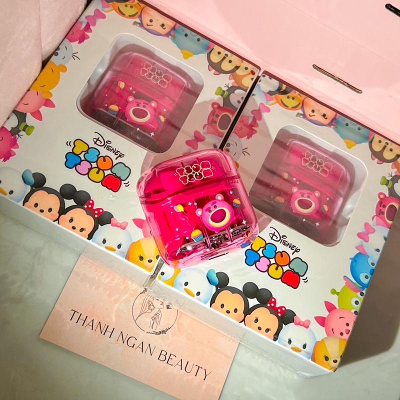 Tai Nghe Bluetooth Tsum Lotso Hồng DB1 x Disney Chính Hãng