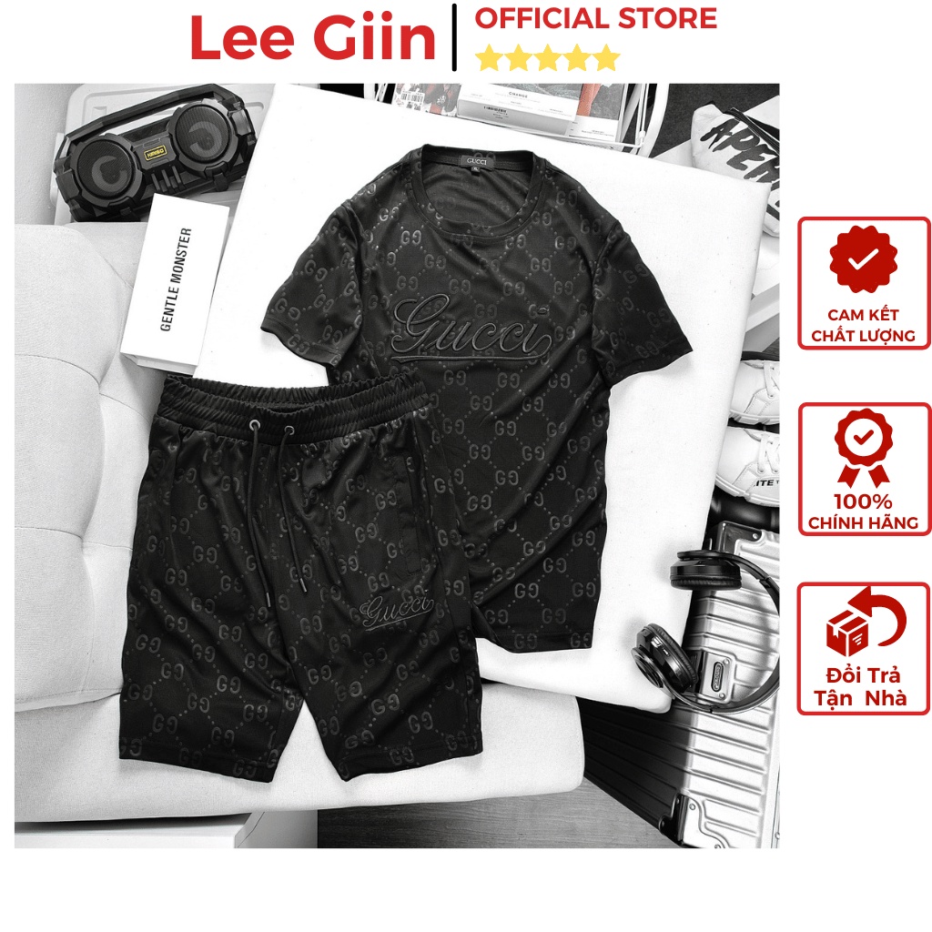 Bộ thể thao nam mùa hè chất mát cao cấp Hàng Hiệu Lee Giin LM06 Bộ đồ nam cộc tay hàng xịn đẹp nhiều màu 2023