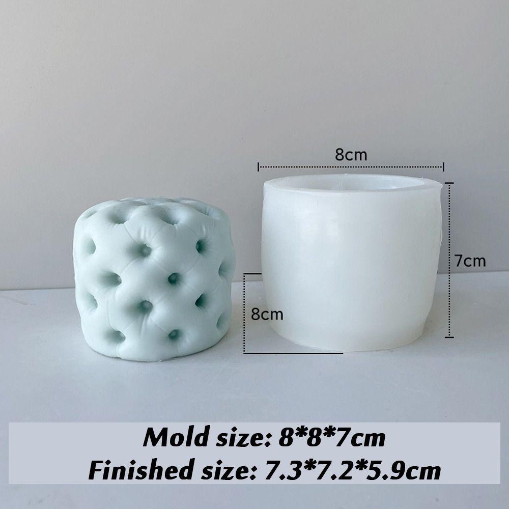 Khuôn Silicone Làm Nến Hình Trụ 1 Ngăn Tiện Dụng