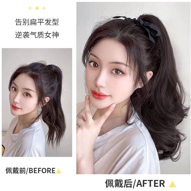 Tóc Giả Đuôi Ngựa 18 Inches Xoăn Dài Thời Trang Dành Cho Nữ