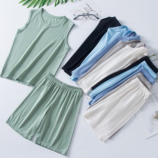 YAOEENH Bộ Đồ Ngủ Áo Sát Nách Phối Quần Short Thời Trang Mùa Hè Cho Bé 90-160cm