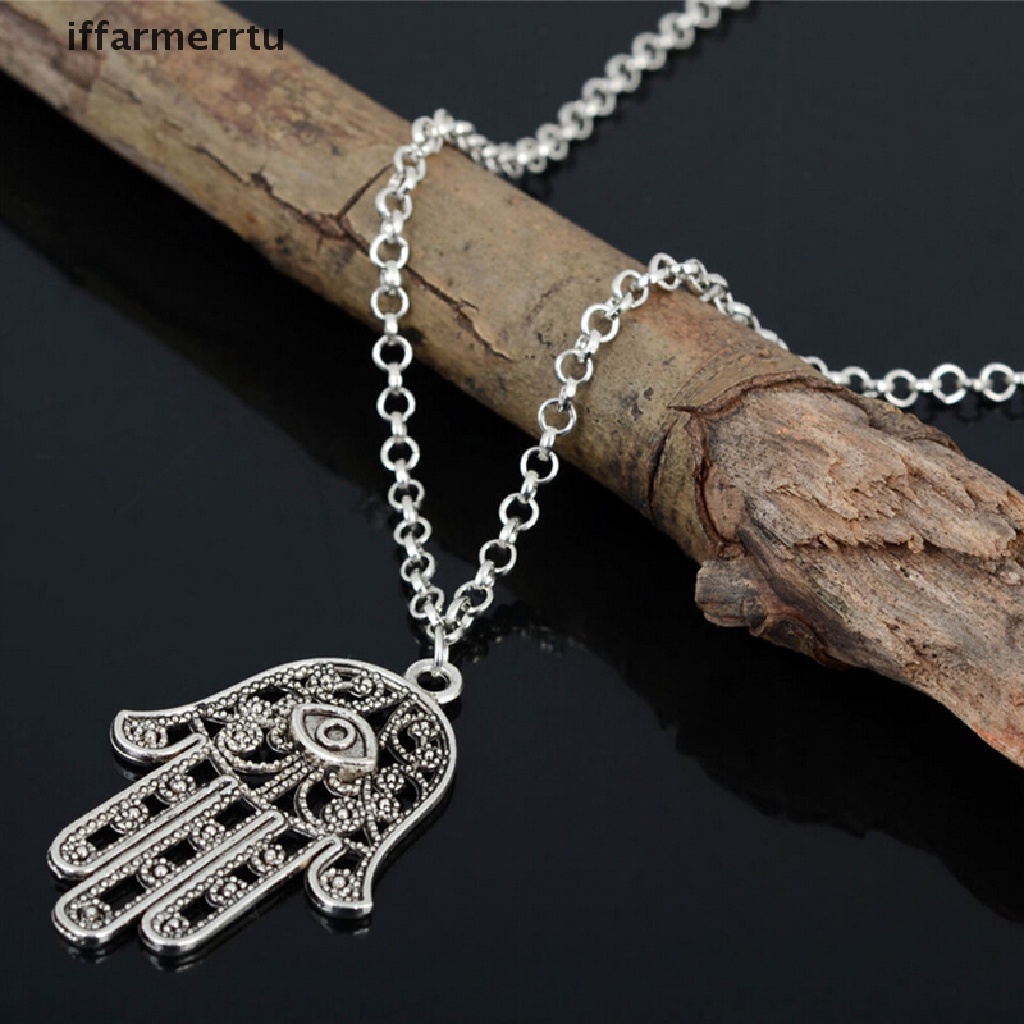 Vòng cổ Mặt Hình Biểu Tượng Bàn Tay Hamsa May Mắn