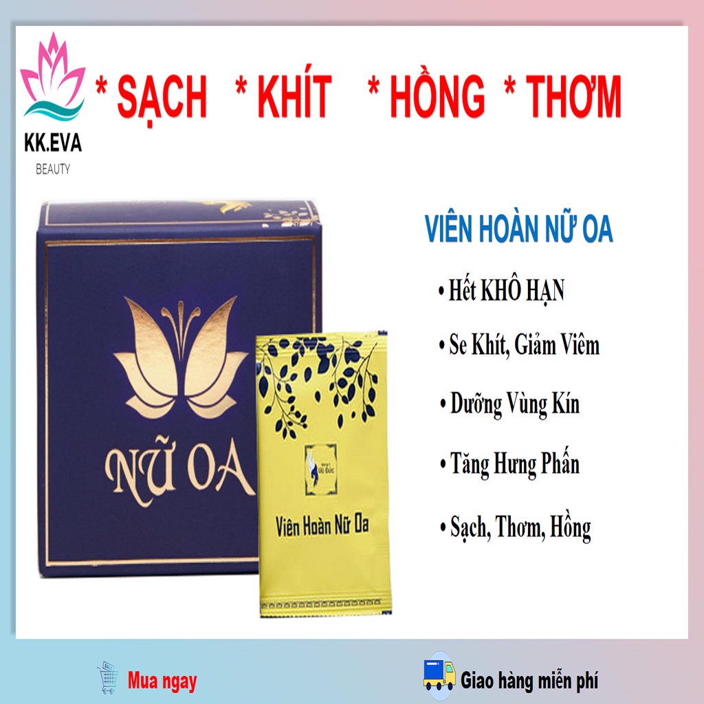 Phụ Khoa Nữ Oa 6v 6 gói ngâm bí quyết trẻ hoá, làm hồng, làm thơm, làm khít cô bé