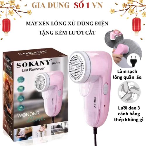 Máy cắt lông xù quần áo len áo dạ chăn nệm tất vớ quần áo mini tiện dụng hút bụi vải làm sạch chỉ thừa- SOKANY